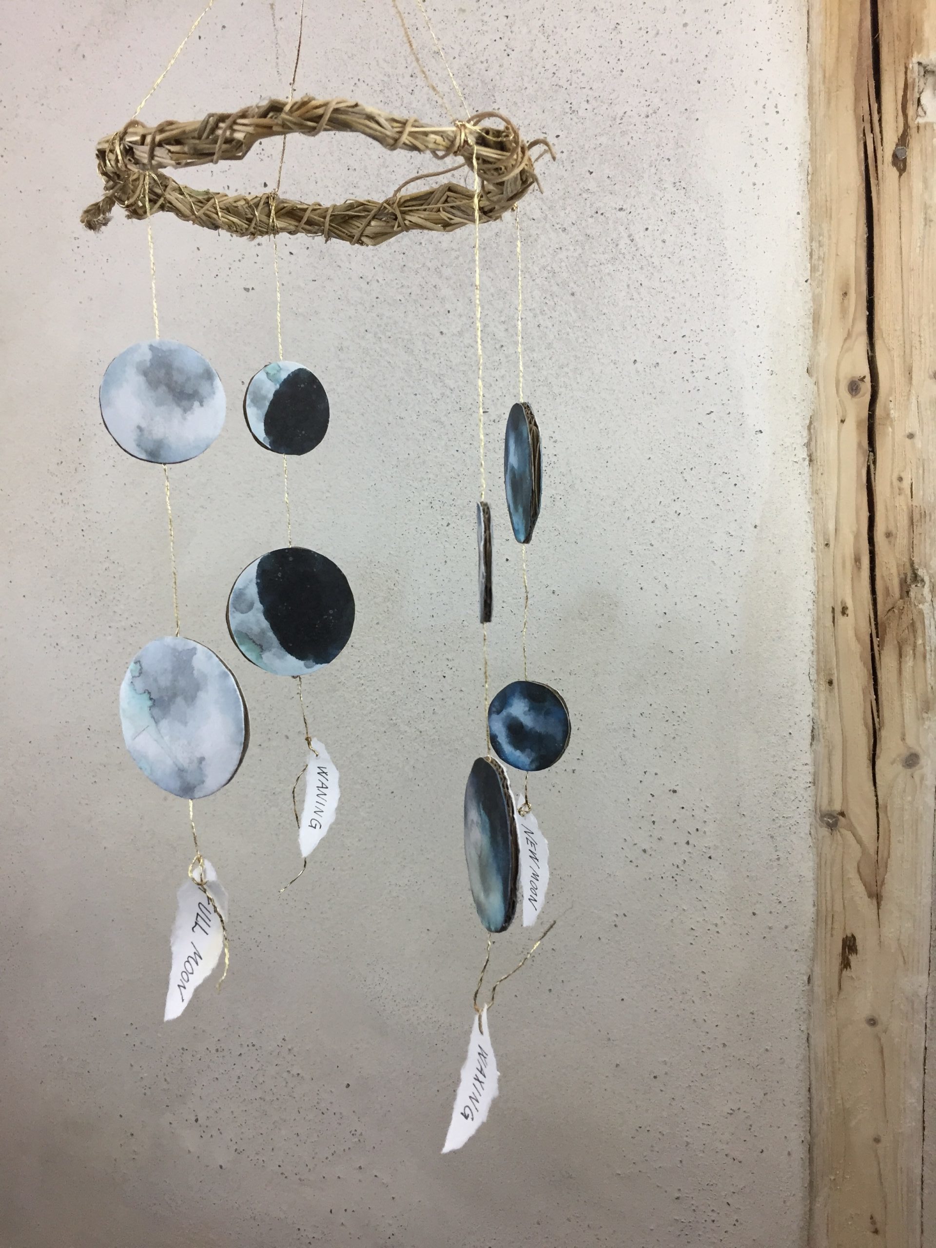 Moon phases mobile – print and make craft